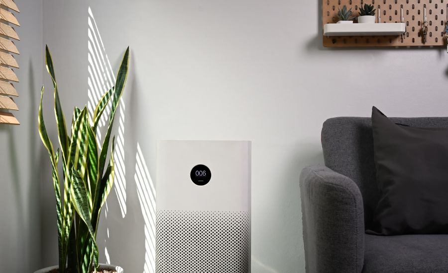 how to turn off red light on levoit air purifier